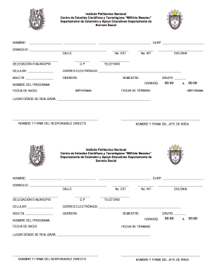 Hoja de captaci n de datos - CECyT 11 - Instituto Polit cnico Nacional