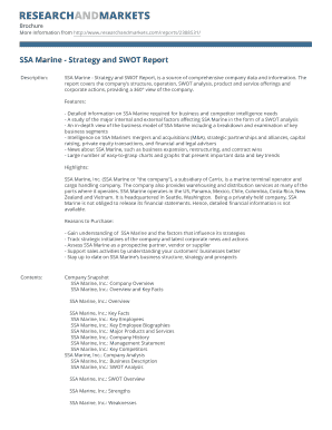 BSSAb Marine - Strategy and SWOT bReportb - Research and Markets