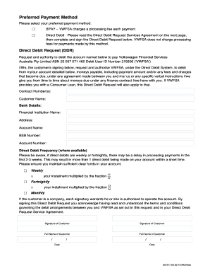 Direct debit authority form template - Download Direct Debit Request Form - Audi Finance