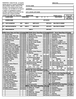 CHAPTER 99E NC Statutes SIGNATURE - beasternqhncbbcomb