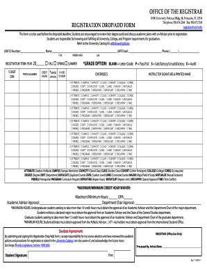 Fillable Online uwf Registration DropAdd Approval - University of West
