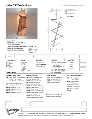 Isabel 19 Pendant P601 - Lumetta Inc