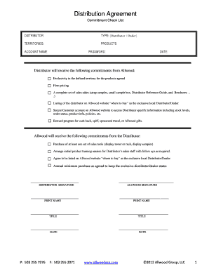 Distribution Agreement - ballwoodgrpbbcomb