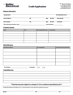 Example social media strategy document - com Credit Application Business Information Dun &amp