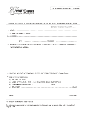 Right to Information Request Form
