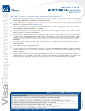 Australia Business Visa Application