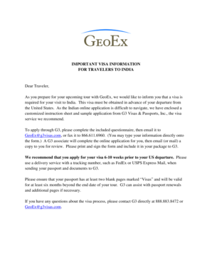 India Visa Application Form