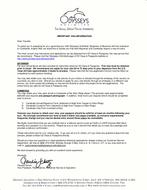 Myanmar Tourist Visa Application