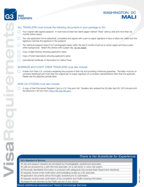 Mali Visa Application Form