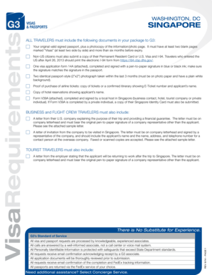 Singapore Visa Application Form 14A