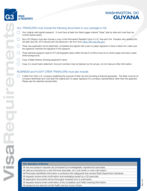 Guyana Visa Application Form