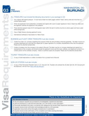 Burundi Visa Application Form