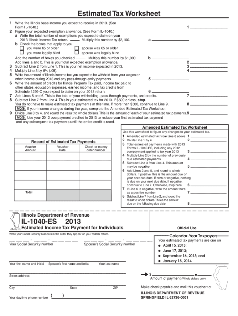 il1040es Preview on Page 1