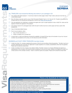 Serbia Visa Application Form