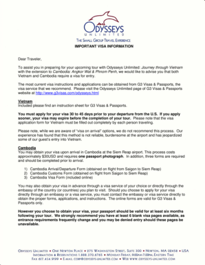 Vietnam Visa Application Form