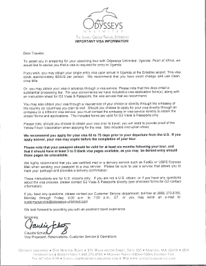 Uganda Visa Application Form