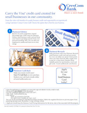 Business Credit Card Application