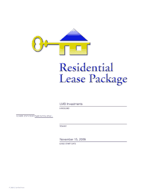 Residential Lease Agreement