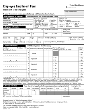 Employee Enrollment Form