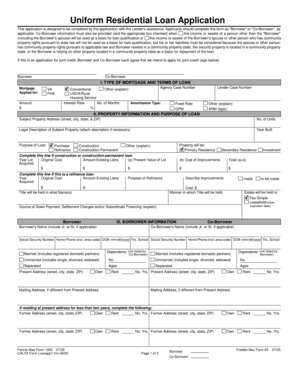 Form 1003 instructions - Uniform Residential Loan Application - Cromermortgage.biz - cromermortgage