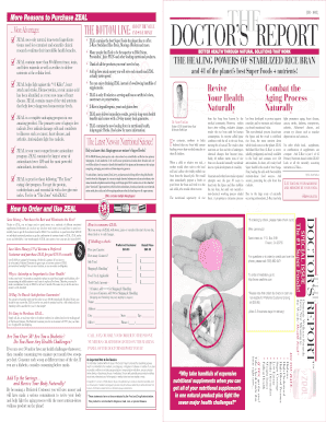 Zeal Health Supplement Order Form