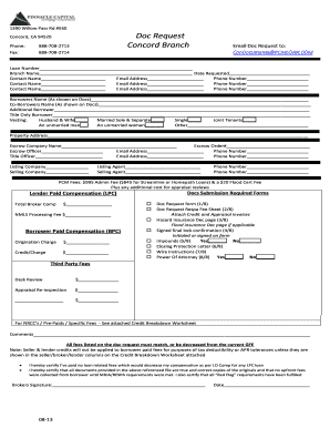 Loan Document Request Form