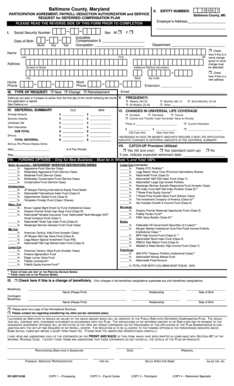 Baltimore County Deferred Compensation Plan Participation Agreement