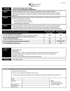 Atomic Credit Union Privacy Notice