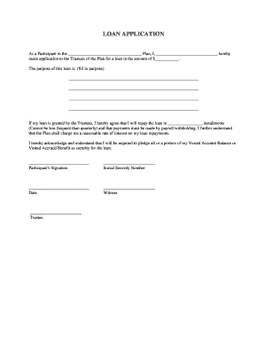 Loan Application Form