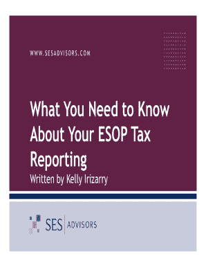 ESOP Tax Reporting Guide