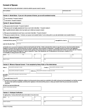 Spousal Consent Form for Loan