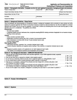 Phoenix Life Insurance Company Investigative Consumer Report Authorization