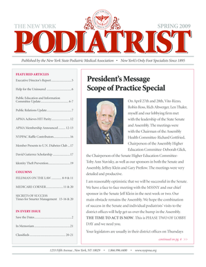 NYSPMA-6527 spring news rev2.indd - New York State Podiatric ... - nyspma