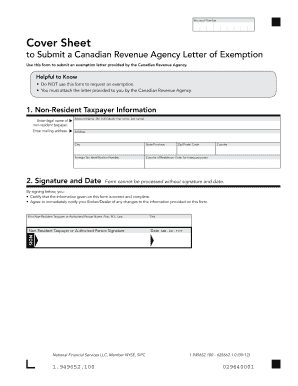 Fax cover letter template - cover page fax cra form