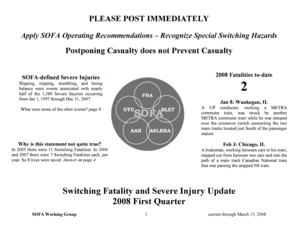 SOFA Operating Recommendations Form