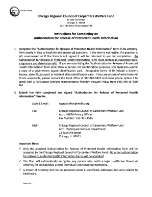 Authorization to Release Medical Information Form - CRCC Benefits - crccbenefits