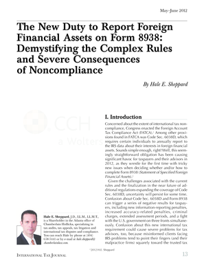 Form 8938 Reporting Guide