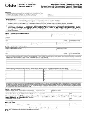 Application for Determination of Percentage of Permanent Partial Disability