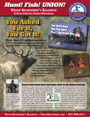 Union Sportsmen's Alliance Membership Form