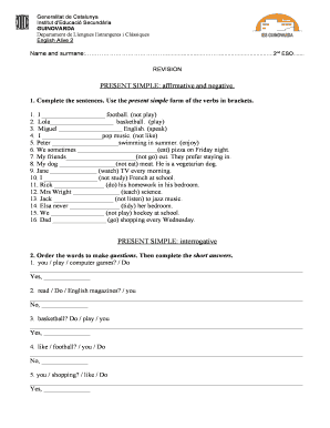 English Alive 2 Revision Worksheet