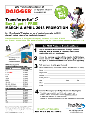 Lab Equipment Promotion Form