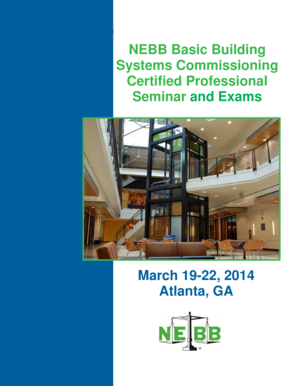 NEBB Basic Building Systems Commissioning Certified Professional Seminar and Exams