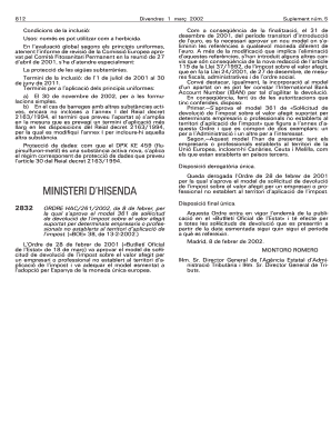 Model 361 VAT Refund Application