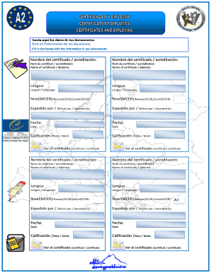 Certificate Information Form