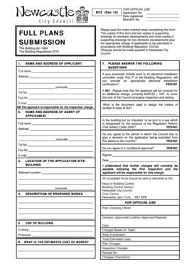 Building Regulation Application Form
