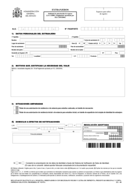 Solicitud de autorización de regreso de registro