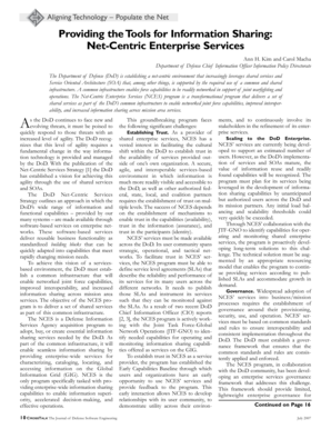 Net-Centric Enterprise Services Strategy