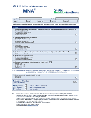 Mini Nutritional Assessment