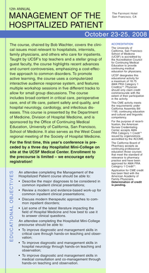 Pdf brochure - UCSF Office of Continuing Medical Education