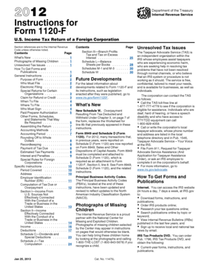 Form 1120-F Instructions
